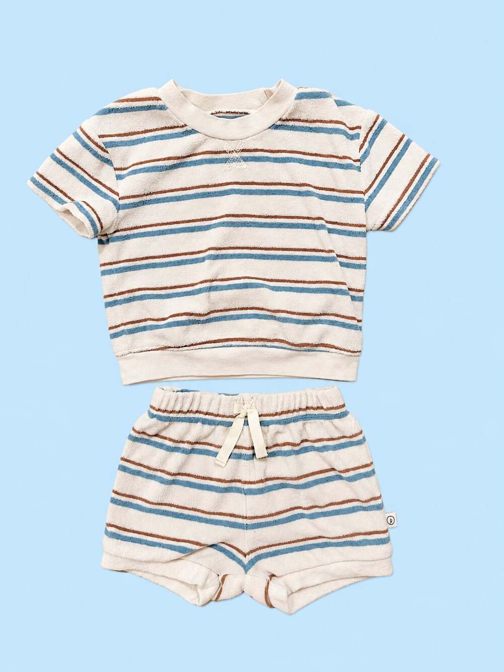 Little Planet by Carter's 2-Piece Terry Set Size 9m Striped